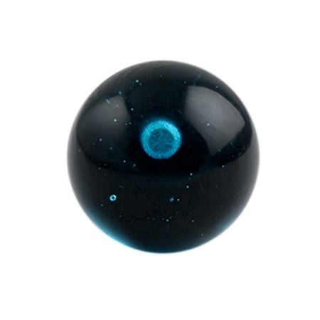 Turquoise Round Glass Wine Stopper